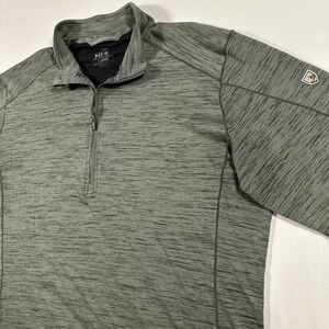 Kuhl Women's Quarter 1/4 Zip Long Sleeve Size XL Hiking Outdoors Tech Green